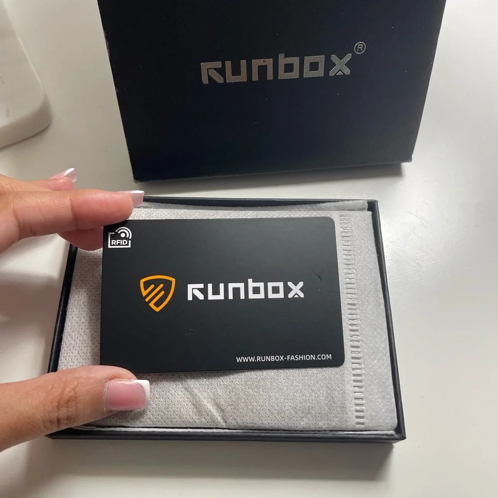 RUNBOX Brown Leather Wallet
